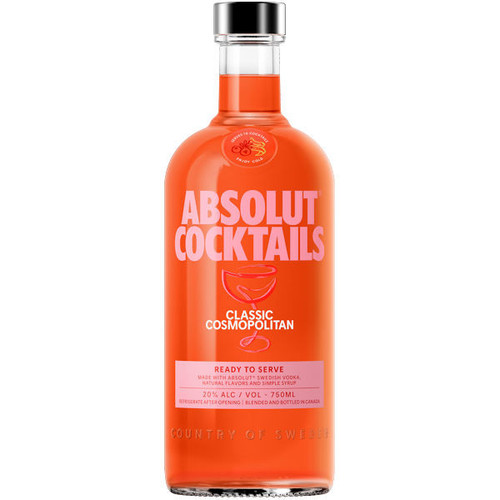 Absolut Cocktails Classic Cosmopolitan Ready To Drink Cocktail 750ml