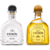 Patron 2-Bottle Bundle - Cristalino Añejo & Añejo Tequila 750ml